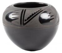 Small black on black pot by Helen Gutierrez