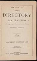 The New City Annual Directory for San Francisco 1887