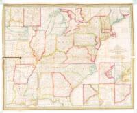 Mitchell's Travellers Guide through the United States. A Map of Roads, Distances, Steam Boat & Canal Routes &c. By J.H. Young