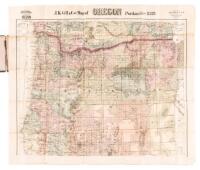 J. K. Gill & Co.s Map of Oregon Portland Ogn. 1889