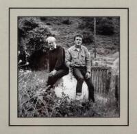 Framed photograph of Richard Brautigan and Price Dunn - Carmel Valley, 1965