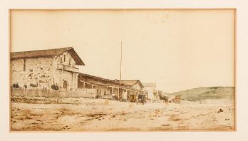 Original albumen photograph of Mission Dolores in San Francisco