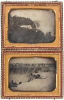 Cased pair of daguerreotype images of Niagara Falls
