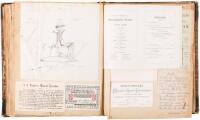 Scrapbook compiled by William Augustus Brewer during his years as a student at the University of California, 1881-1885