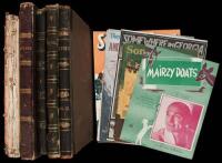 Eleven bound volumes of 19th century American sheet music