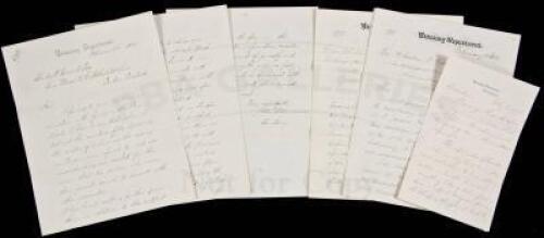 Collection of 6 letters relating to European financing of the American national debt after the Civil War through the Rothschilds Bank of England