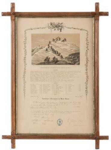 Mont Blanc Ascension Certificate 1867