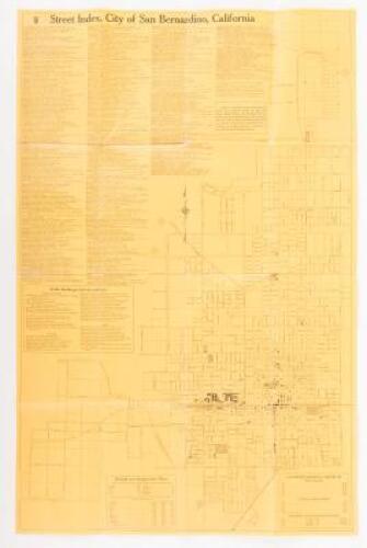 Map of the city of San Bernardino, California and the "Rim of the World drive" in the San Bernardino Mountains: with a brief reference to some of its advantages as a residence city and as a manufacturing and industrial center