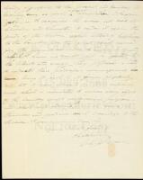 Autograph Letter Signed by Charles Stewart, to Thomas L. Smith at the Treasury Department