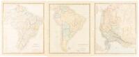 Three maps of South America by Sidney Hall