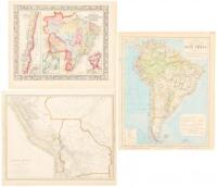 Three maps of South America