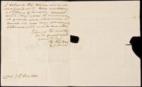 Autograph Letter, signed, as Adjutant General and Inspector General of the Army