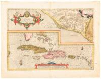 Culiacanae, Americae Regionis, Descriptio / Hispaniolae, Cubae, Aliarumque Insularum Circumiacientum, Delineato