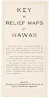 Key to Relief Maps of Hawaii - with map