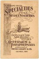 Specialties for Secret Societies: Paraphernalia, supplies, masks, beards, wigs, etc.; Comical costumes. Catalog No. 134