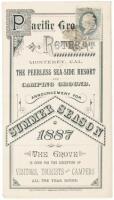 Pacific Grove Retreat: Monterey, Cal., the peerless sea-side resort and camping ground. Announcement for summer season 1887