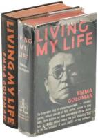 Living My Life - 2 copies of the one-volume edition, one with inserted signature of Emma Goldman