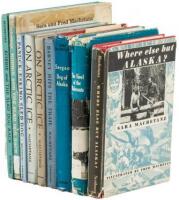 Nine books illustrated and/or written by Fred Machetanz, all signed or inscribed by the artist