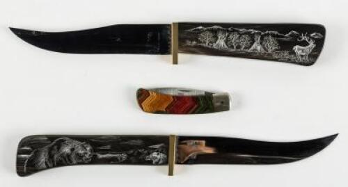 Four knives by Native American artists