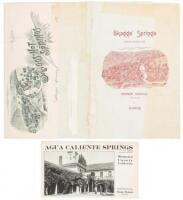 Two brochures for California hot springs resorts