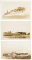 Colection of approximately 150 postcards and photographs of US Navy ships, aircraft carriers, etc.