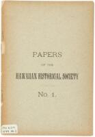 Papers of the Hawaiian Historical Society