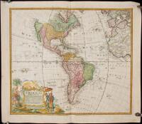 Americae Mappa Generalis Secundum Legitimas Projectionis Stereographicae Regulas ... Concinnata et Delineata ab Aug. Gott Boehmio Phil. Magistro. In Lucem Proferentibus Homannianis Heredibus A MDCCXXXXVI