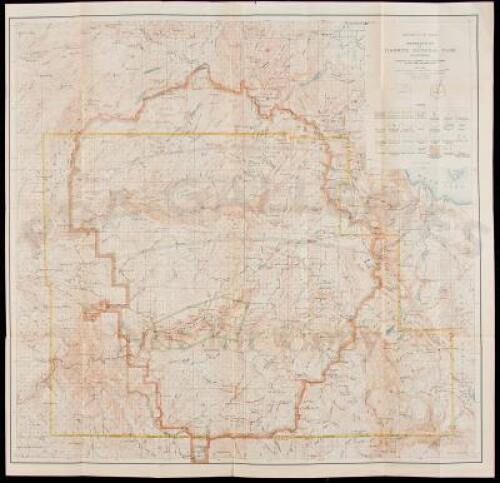 Administrative Map of Yosemite National Park California