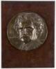 Bas-relief portrait of Mark Twain