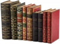 Nine finely bound volumes.