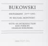 Bukowski: Photographs 1977-1991 - The original mock-up for the published edition, inscribed by Bukowski to Michael Montfort - 11