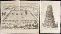 Plan of Babylon and view of the Tower of Babel