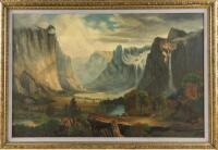 Original oil painting of Yosemite Valley