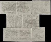 Five geological maps of oil regions of Southern California