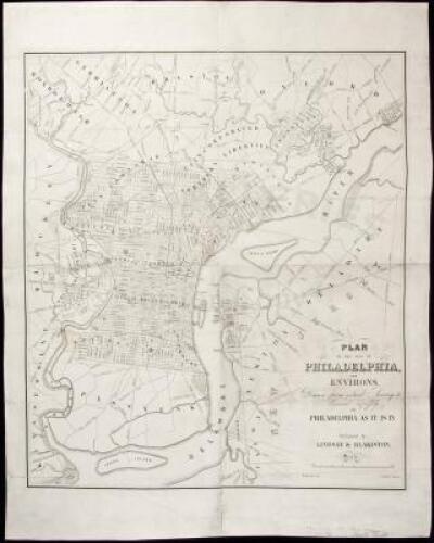 Plan of the City of Philadelphia and Environs