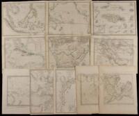 Eleven maps of various parts of the World from the Society for the Diffusion of Useful Knowledge