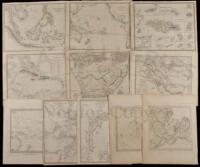 Eleven maps of various parts of the World from the Society for the Diffusion of Useful Knowledge