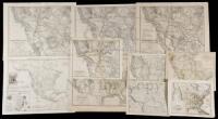 Ten German maps of all or part of the United States and North America