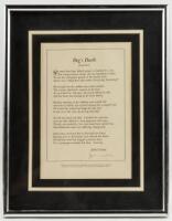 Two framed broadsides