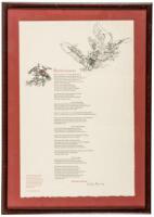 Two framed broadsides