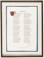 Two framed broadsides