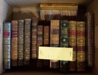 Box of 19th c. Leather Books