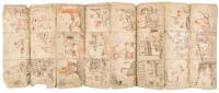 Thai manuscript with 22 pages of painted illustrations plus text