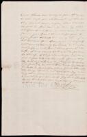 Autograph Letter, signed, as Secretary to the British Admiralty