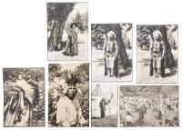 Seven silver photographs of Native Americans by Charles and Pearl Jacoby