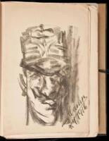 Caricatures by Enrico Caruso - 2 editions, 1 with an original charcoal caricature sketch