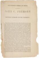 The Freedom of Speech and Debate as Illustrated by John C. Fr&eacute;mont, the Sectional Candidate for the Presidency