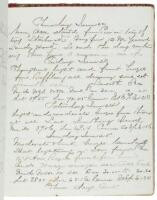 Original ink manuscript logbook/journal of the ship "Edith", a down-easter, during four voyages, 1875-1877