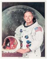 NASA color photograph, signed by Neil Armstrong