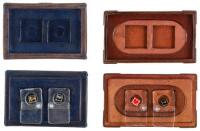 Die Kleinsten Bücher der Welt in 7 Sprachen [The Smallest Books in the World in the World in 7 Languages] - In 2 custom leather cases by Osami Nakao.